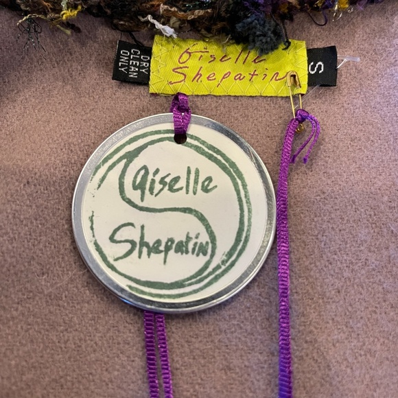 NEW ORIGINAL HANDMADE Giselle Shepatin Crop Lavender Wool Jacket Small - Picture 10 of 13